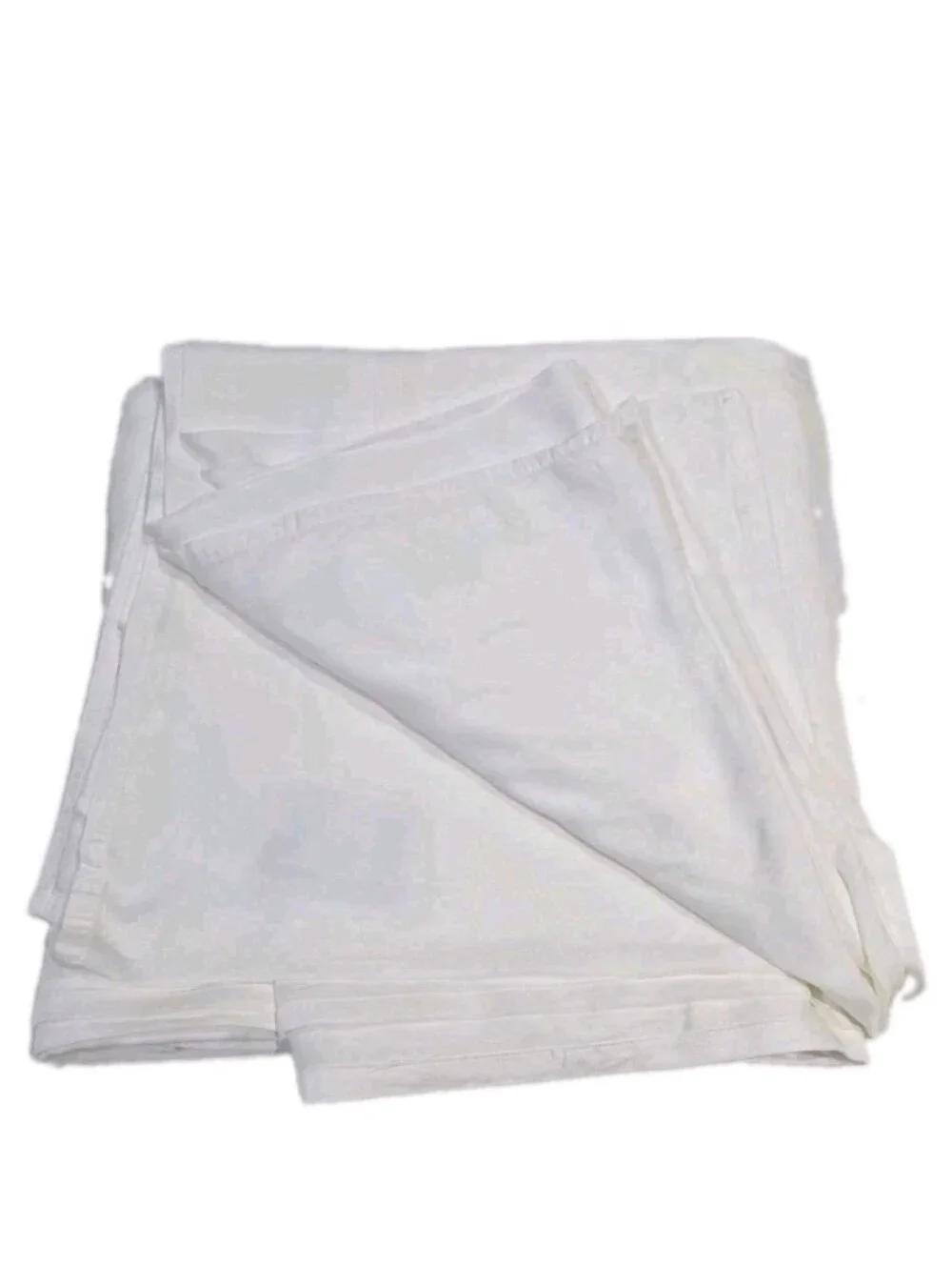 MALOUF WOVEN Flat Sheet King Rayon Bamboo In White. NWOT